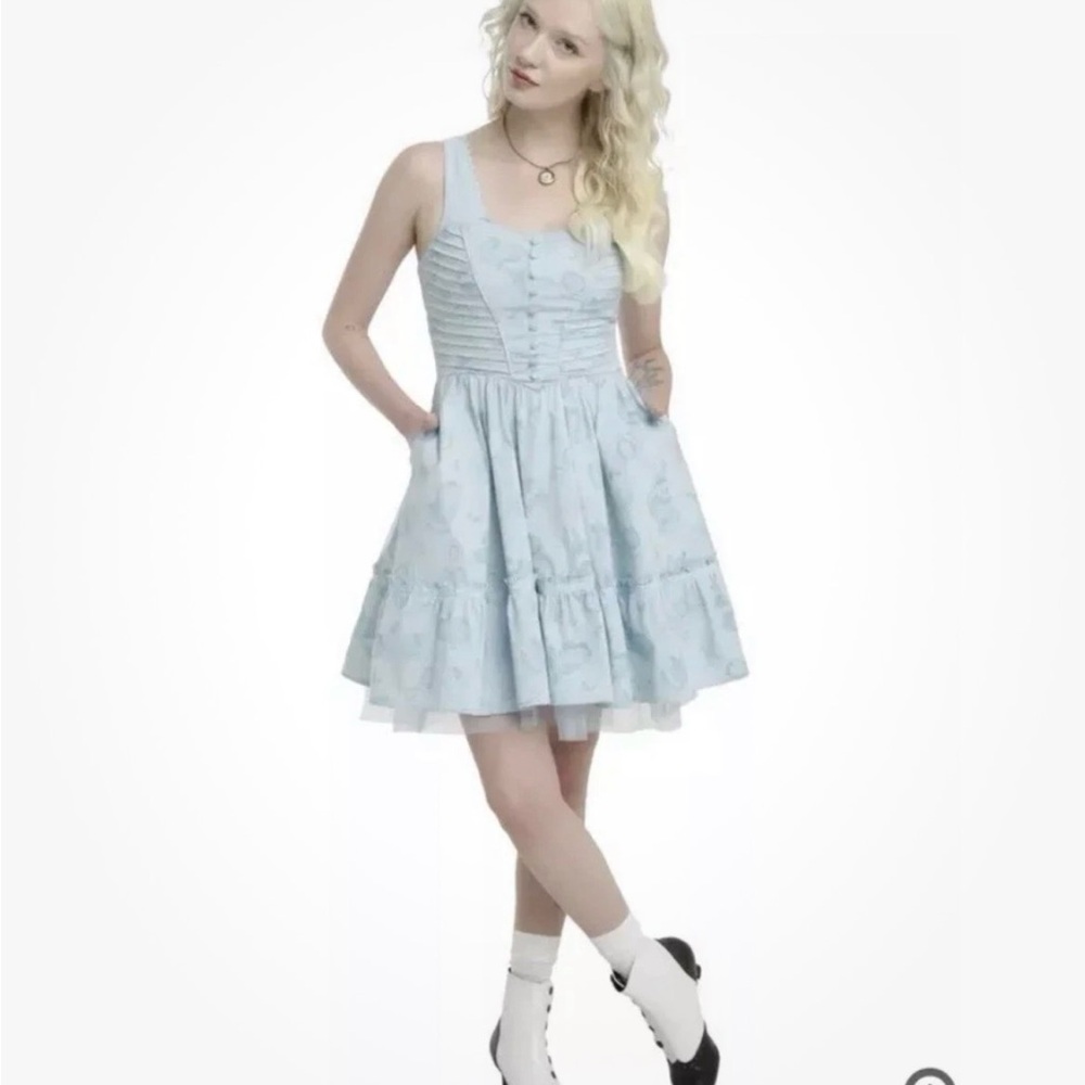 Disney Sky Blue Sleeveless Mini Dress